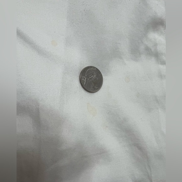 Talbots Ombre Skirt Green White Stripe A Line Pleated Front Skirt Size 8 - Picture 10 of 10